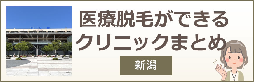 新潟で医療脱毛ができるクリニックまとめ
